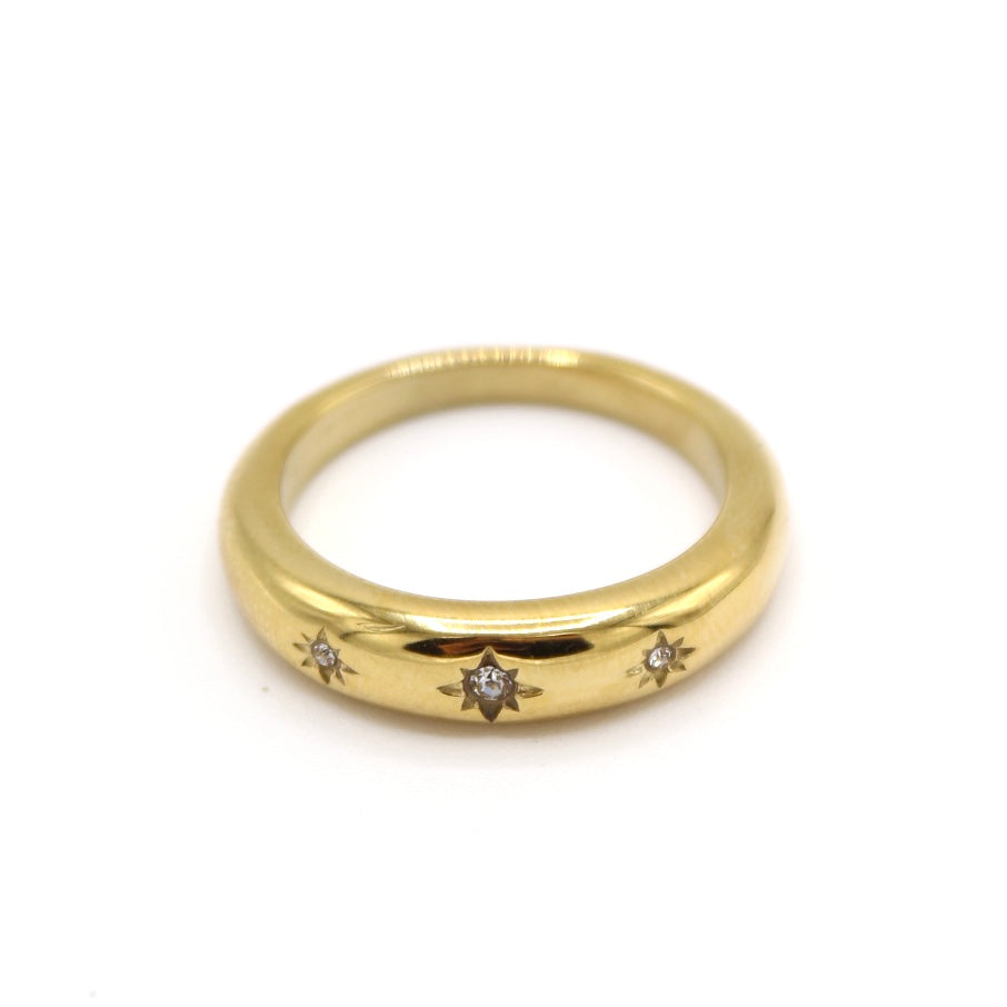 Marina Cubic Zicornia Gold Ring
