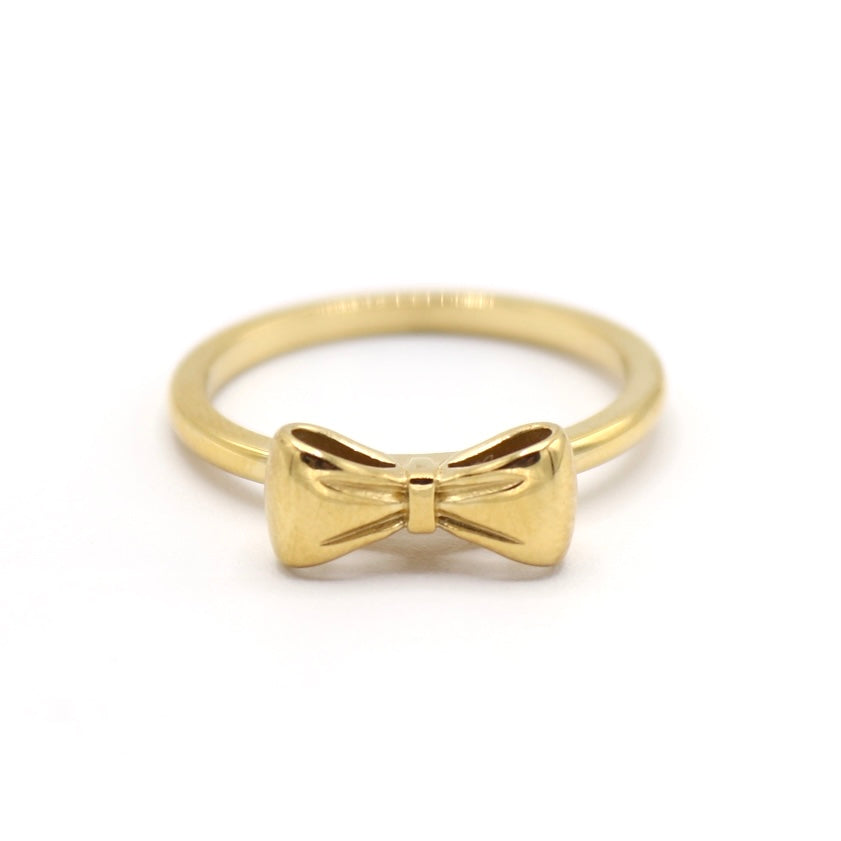 Elowyn Gold Bow Ring