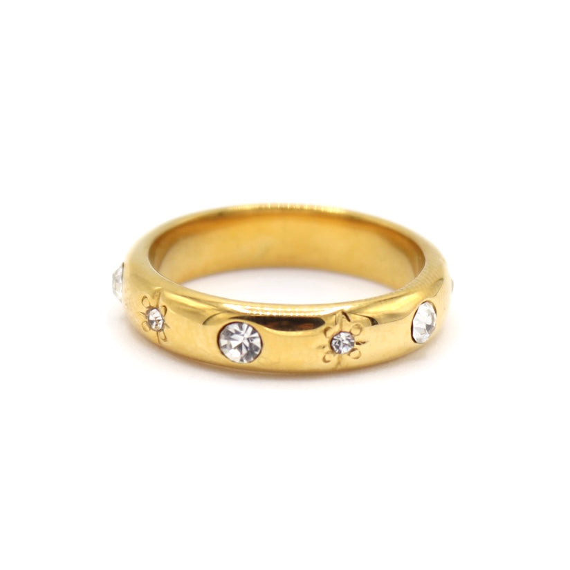Gwyneth Zircon Gold Ring