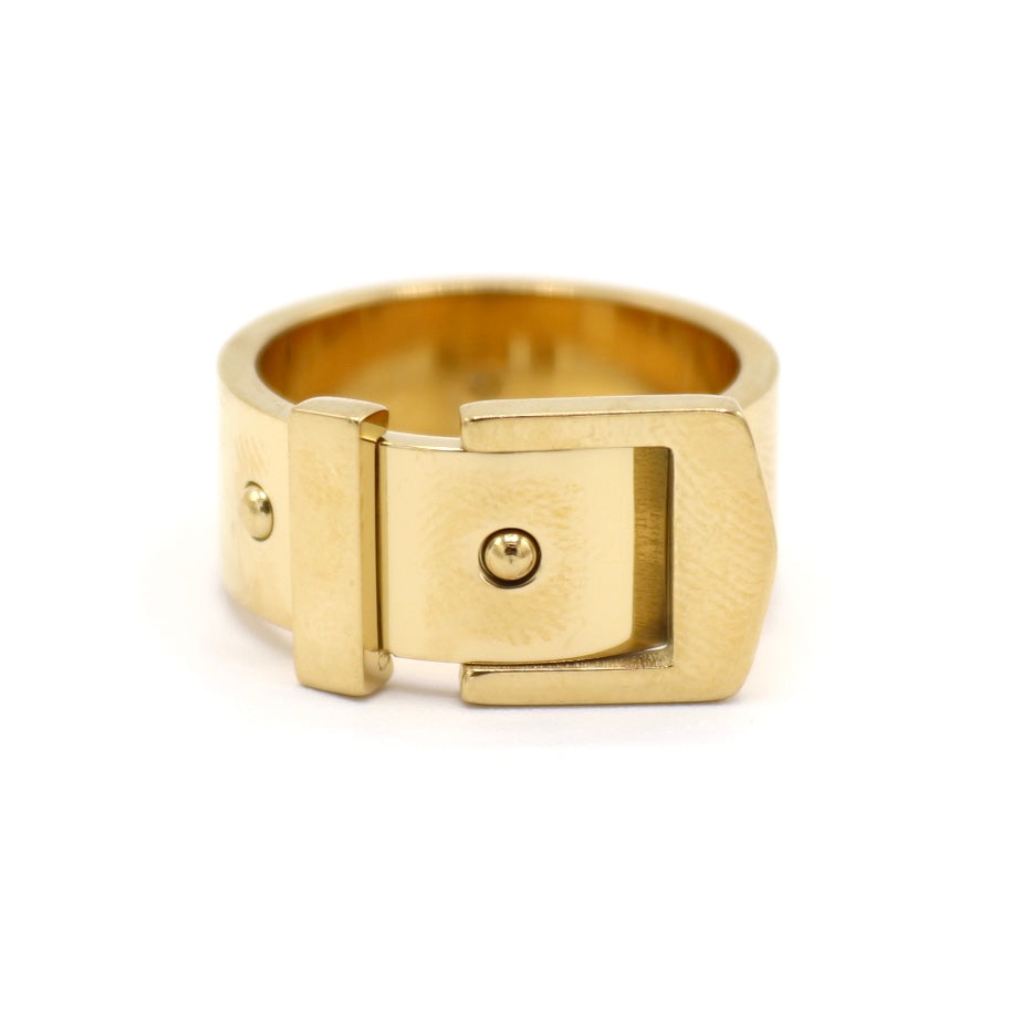 Maris Belt Gold Buckle Ring