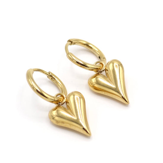 Aria Heart Drop Earrings