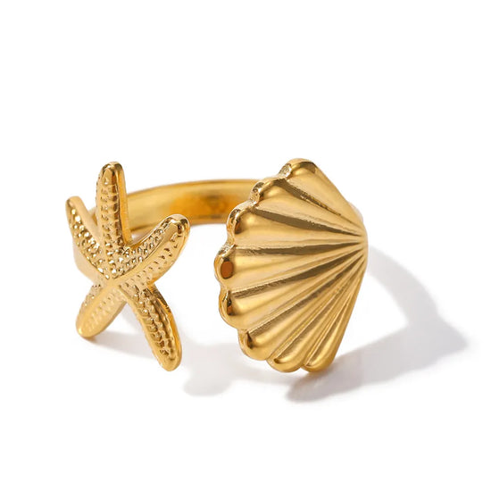 Giselle Shell and Starfish Ring