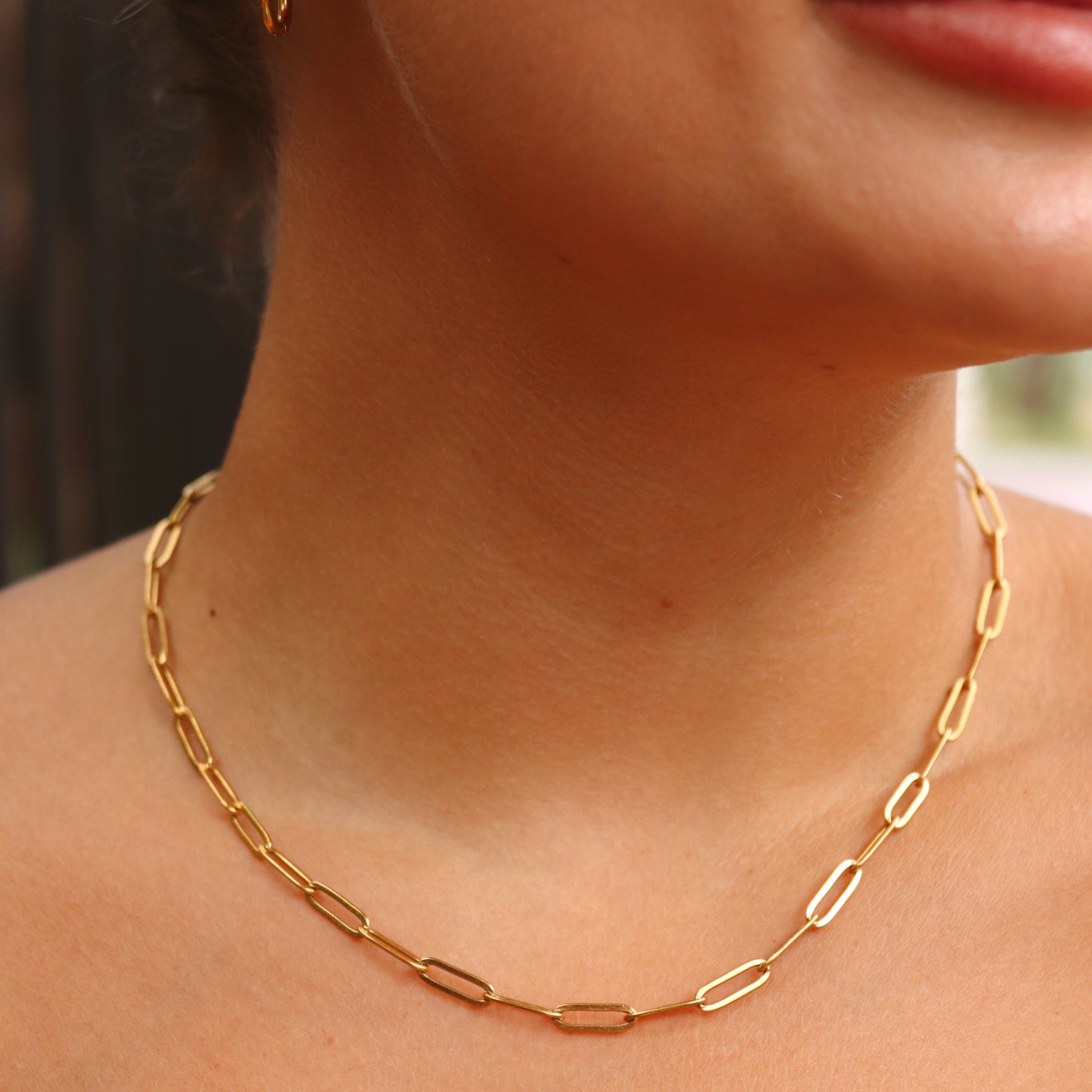 Emilia Dainty Paperclip Chain Necklace