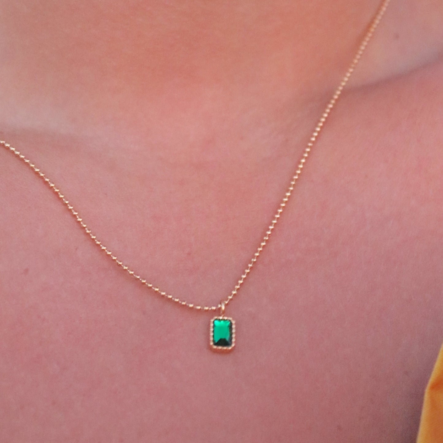 Paloma Emerald Pendant Necklace