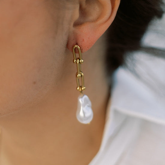 Marlena Freshwater Pearl Drop Earrings