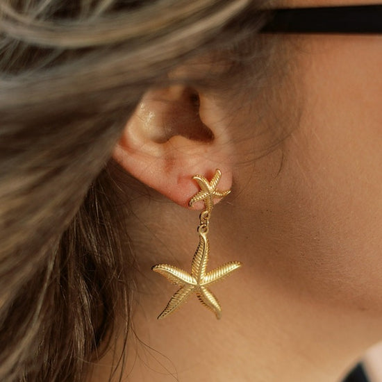 Azure Double Starfish Earrings